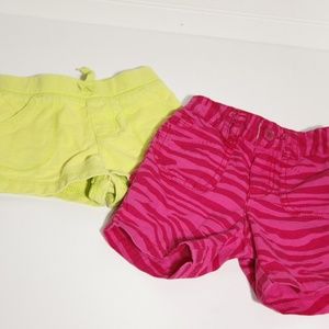 2 Pairs of Girls Shorts- Size 18 Months
